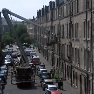 Fire crews tackle Buchanan Street stair fire